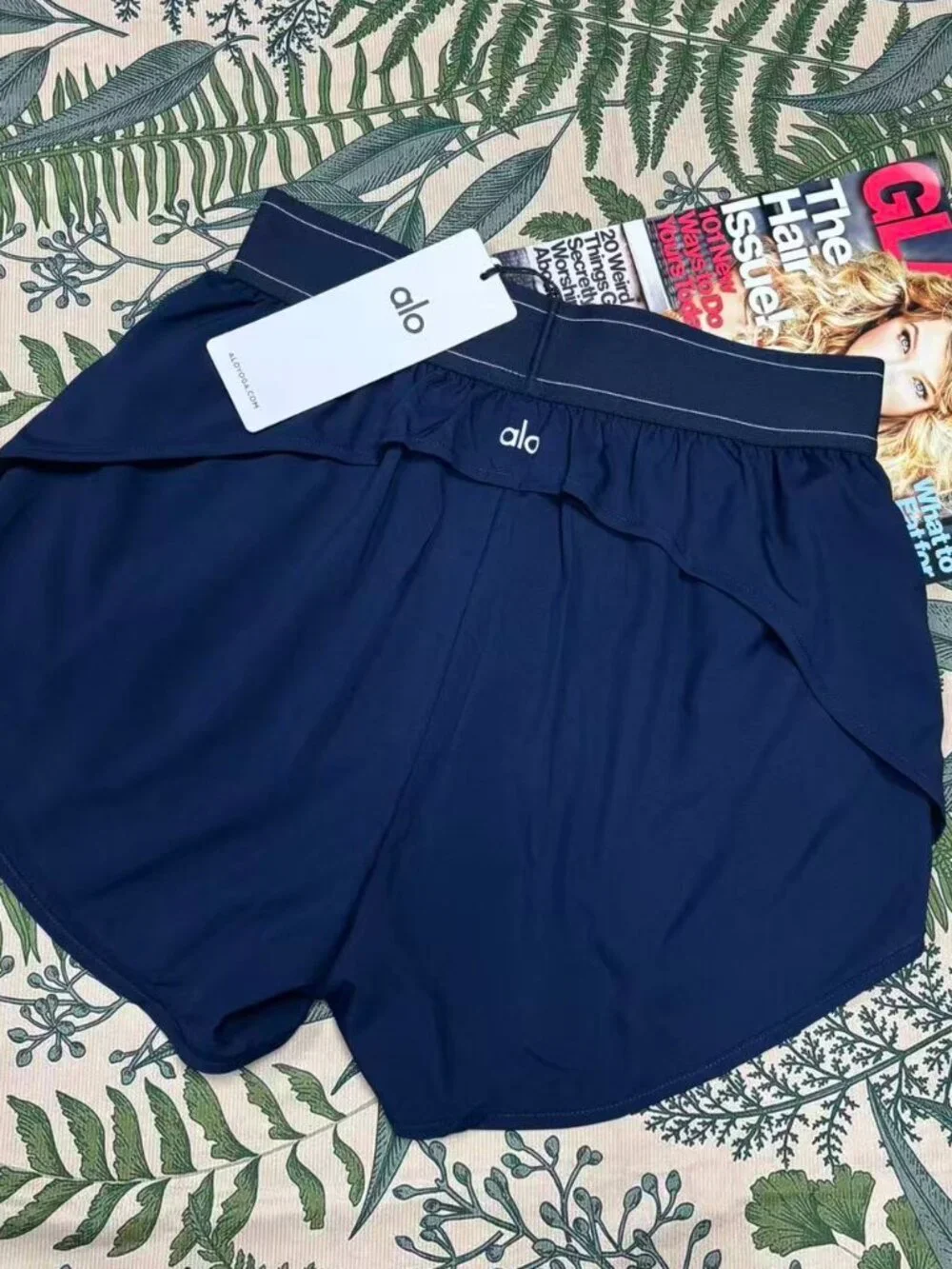 🏋️ Alo Match Point Shorts Navy Blue Training Running and Casual Style